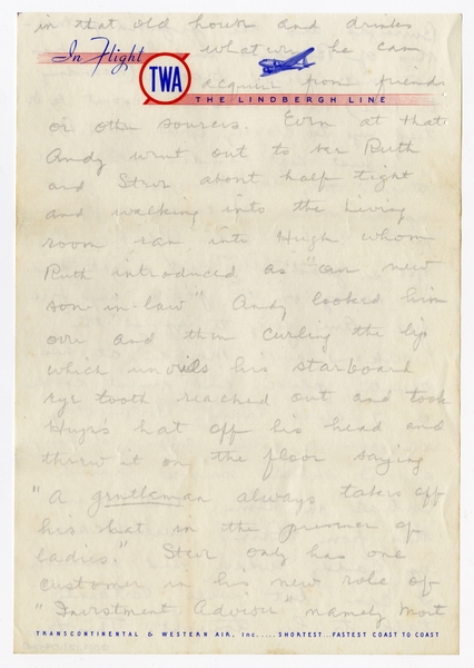 Image: correspondence: Harold M. Bixby to Debby Bixby