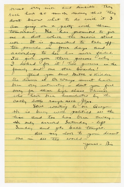 Image: correspondence: Harold M. Bixby to Debby Bixby