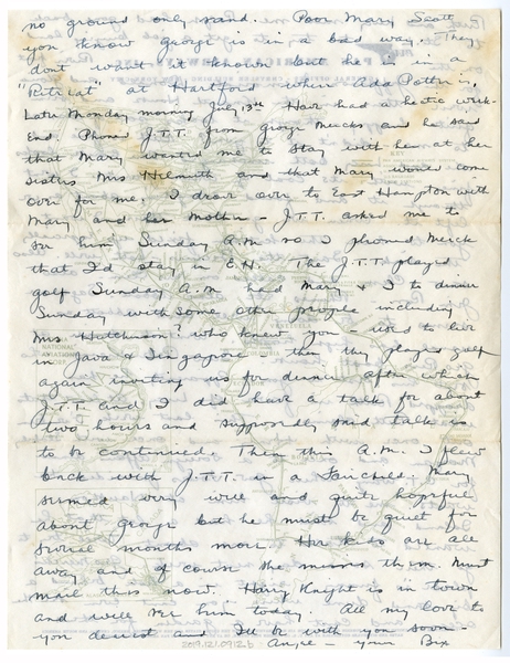 Image: correspondence: Harold M. Bixby to Debby Bixby