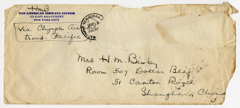 Image: correspondence: Harold M. Bixby to Debby Bixby