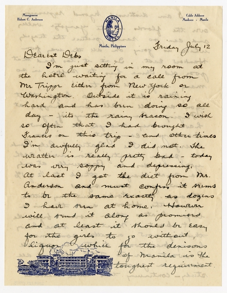 Image: correspondence: Harold M. Bixby to Debby Bixby