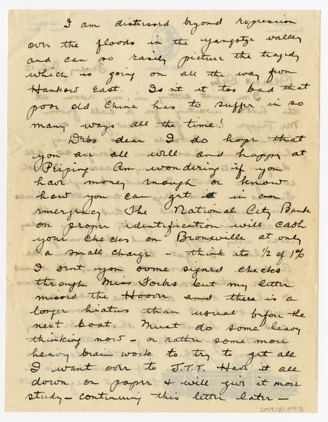 Image: correspondence: Harold M. Bixby to Debby Bixby