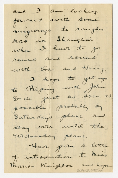 Image: correspondence: Harold M. Bixby to Debby Bixby
