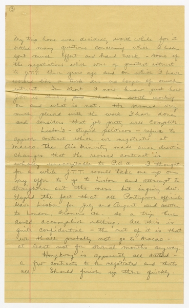 Image: correspondence: Harold M. Bixby to Debby Bixby