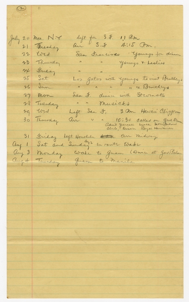 Image: correspondence: Harold M. Bixby to Debby Bixby