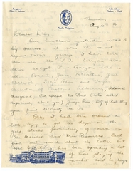 Image: correspondence: Harold M. Bixby to Debby Bixby