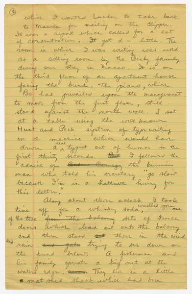 Image: correspondence: Harold M. Bixby, family circular letter