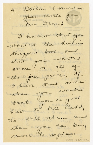 Image: correspondence: Harold M. Bixby to Debby Bixby