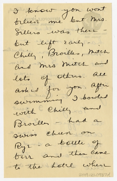 Image: correspondence: Harold M. Bixby to Debby Bixby