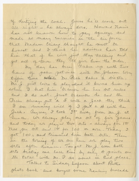 Image: correspondence: Harold M. Bixby to Debby Bixby