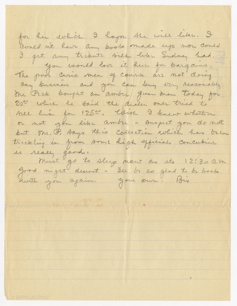 Image: correspondence: Harold M. Bixby to Debby Bixby