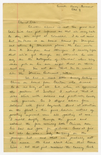 Image: correspondence: Harold M. Bixby to Debby Bixby