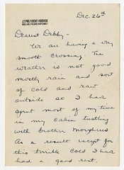Image: correspondence: Harold M. Bixby to Debby Bixby