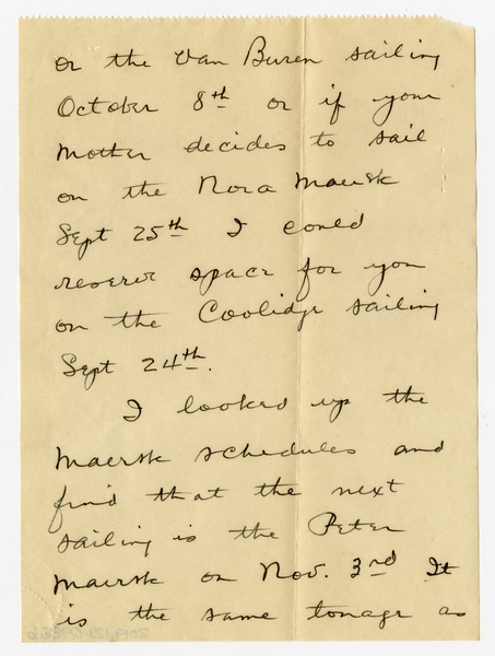 Image: correspondence: Harold M. Bixby to Debby Bixby