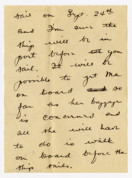 Image: correspondence: Harold M. Bixby to Debby Bixby