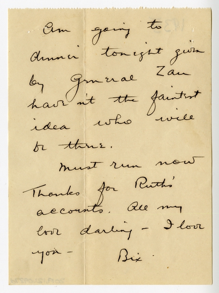 Image: correspondence: Harold M. Bixby to Debby Bixby