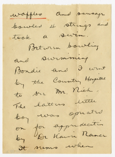 Image: correspondence: Harold M. Bixby to Debby Bixby