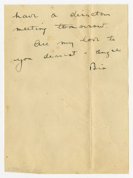 Image: correspondence: Harold M. Bixby to Debby Bixby