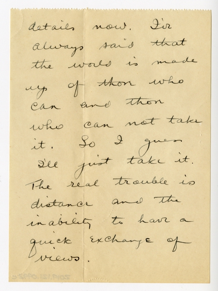 Image: correspondence: Harold M. Bixby to Debby Bixby