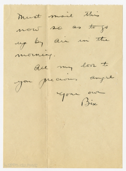 Image: correspondence: Harold M. Bixby to Debby Bixby
