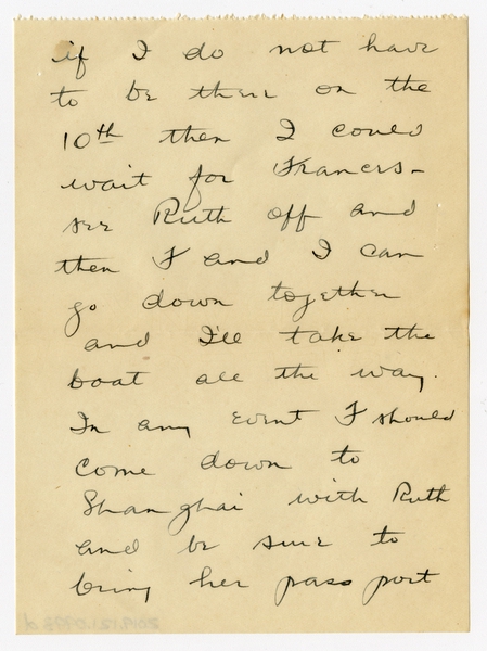Image: correspondence: Harold M. Bixby to Debby Bixby