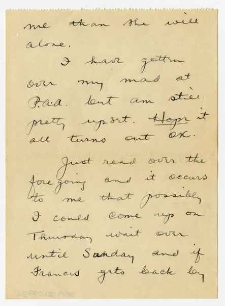Image: correspondence: Harold M. Bixby to Debby Bixby