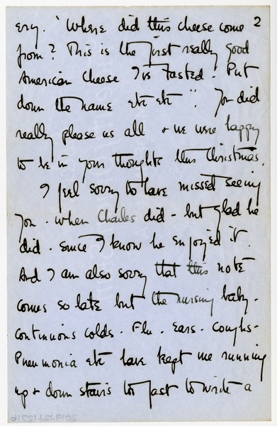 Image: correspondence: Anne Lindbergh to Harold and Debby Bixby