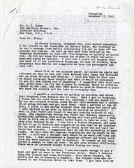 Image: correspondence: William L. Bond to Harold Bixby [photocopy]