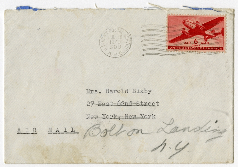 Image: correspondence: Jean MacArthur to Debby Bixby