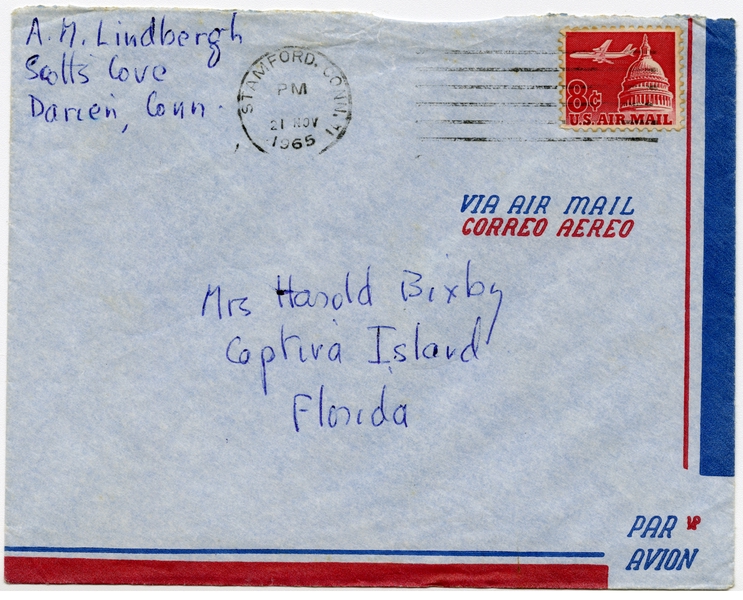 Image: correspondence: Anne Morrow Lindbergh to Debby Bixby