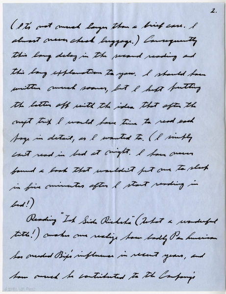 Image: correspondence: Charles A. Lindbergh to Debby Bixby