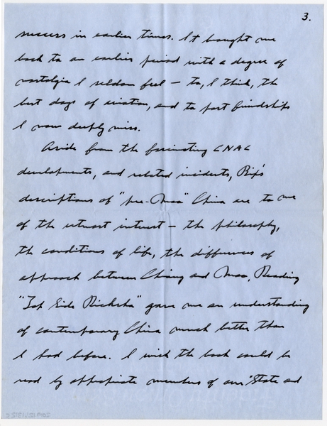 Image: correspondence: Charles A. Lindbergh to Debby Bixby