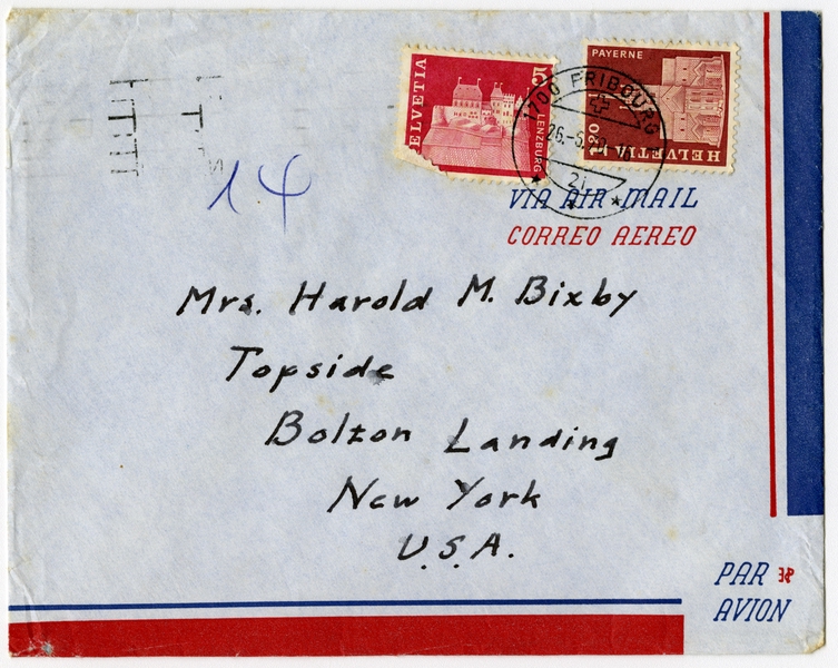 Image: correspondence: Charles A. Lindbergh to Debby Bixby