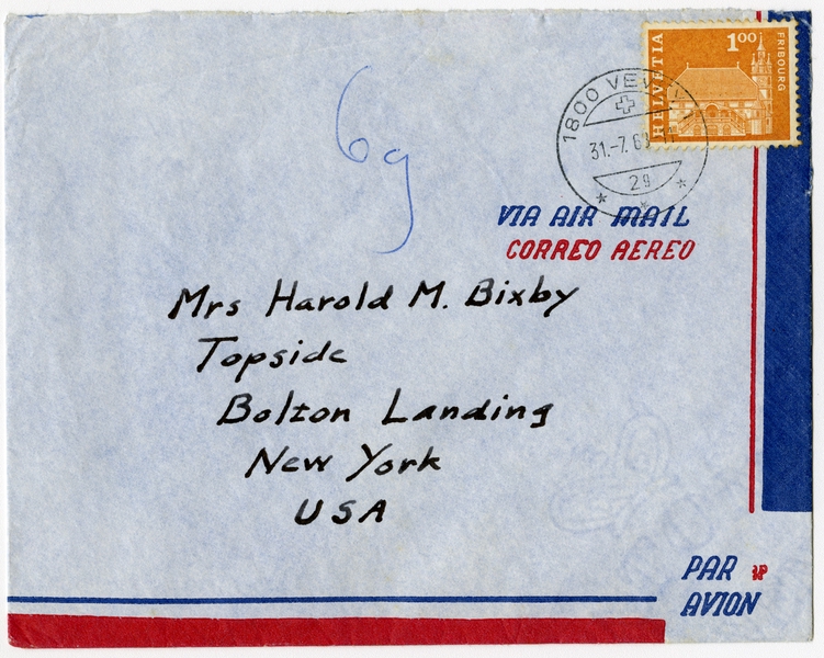 Image: correspondence: Charles A. Lindbergh to Debby Bixby
