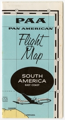 Image: route map: Pan American World Airways, South American east coast