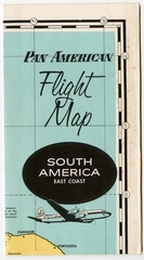 Image: route map: Pan American World Airways, South American east coast