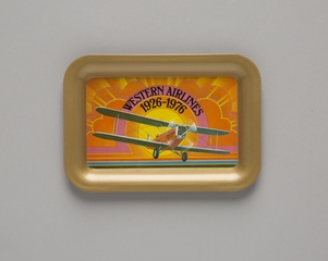 Image: meal tray: Western Airlines
