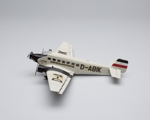 Image: model airplane: Lufthansa German Airlines, Junkers Ju 52