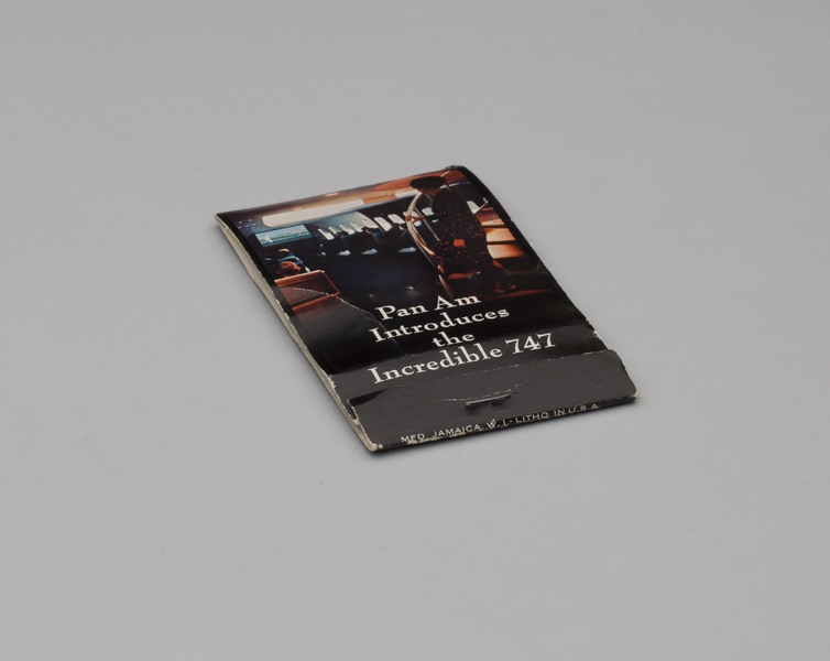 Image: matchbook: Pan American World Airways, Boeing 747