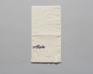 Image: paper napkin: Alaska Airlines