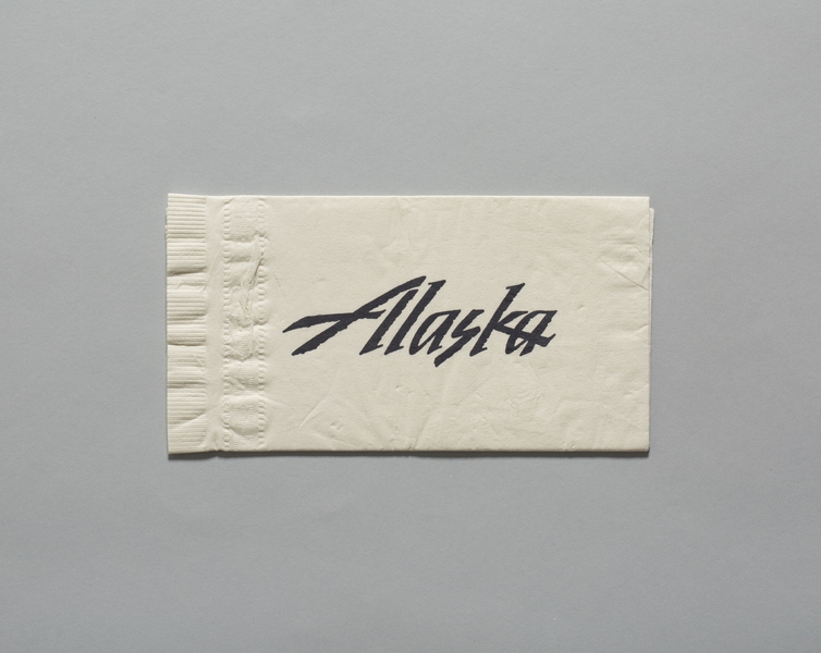 Image: paper napkin: Alaska Airlines