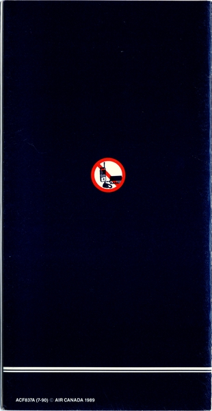 Image: safety information card: Air Canada, Boeing 727