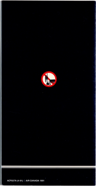 Image: safety information card: Air Canada, Boeing 727