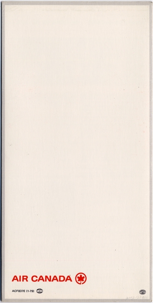 Image: safety information card: Air Canada, Douglas DC-8L