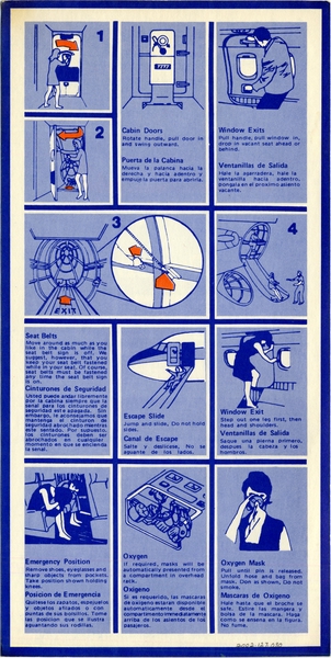 Image: safety information card: Air Florida, Douglas DC-9-15