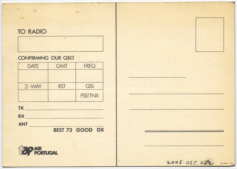 Image: postcard: TAP (Transportes Aereos Portugueses), Boeing 727
