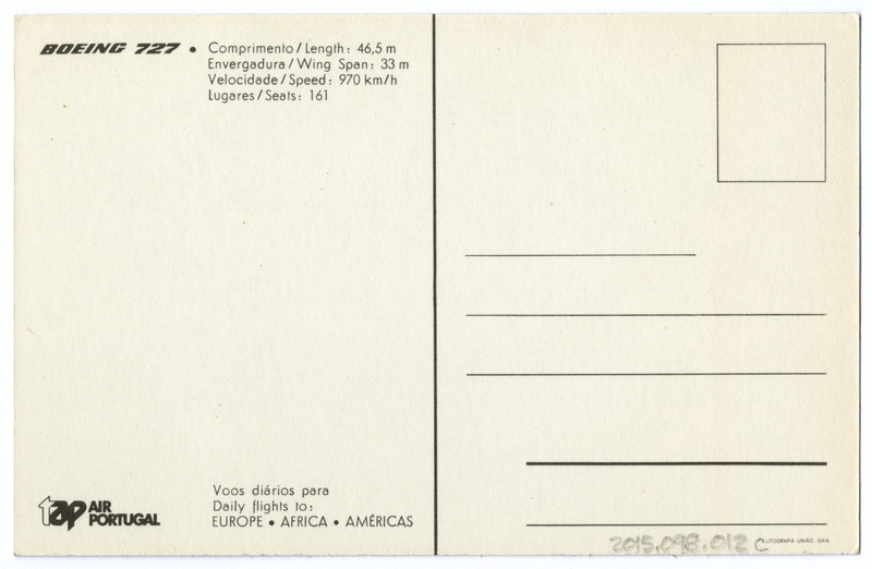 Image: flight information packet: TAP Air Portugal