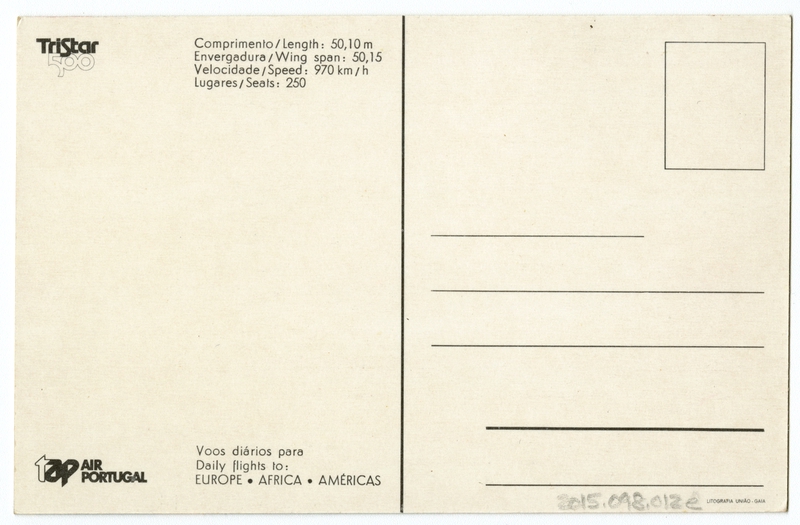 Image: flight information packet: TAP Air Portugal