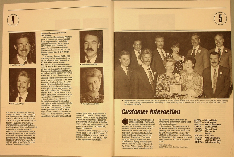 Image: newsletter: Inflight: written and published by flight attendants of United Airlines