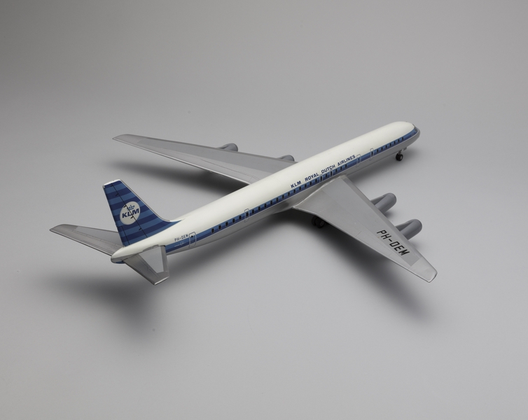 Image: model airplane: KLM (Royal Dutch Airlines), Douglas DC-8-63